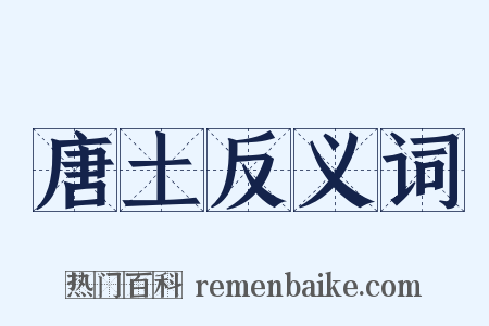 唐土反义词是什么意思的图片